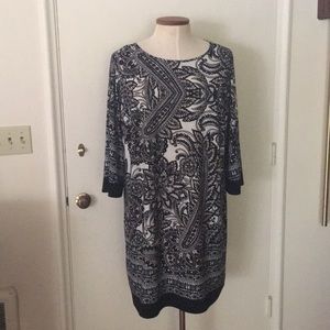 Dress Barn long sleeve straight fit shift